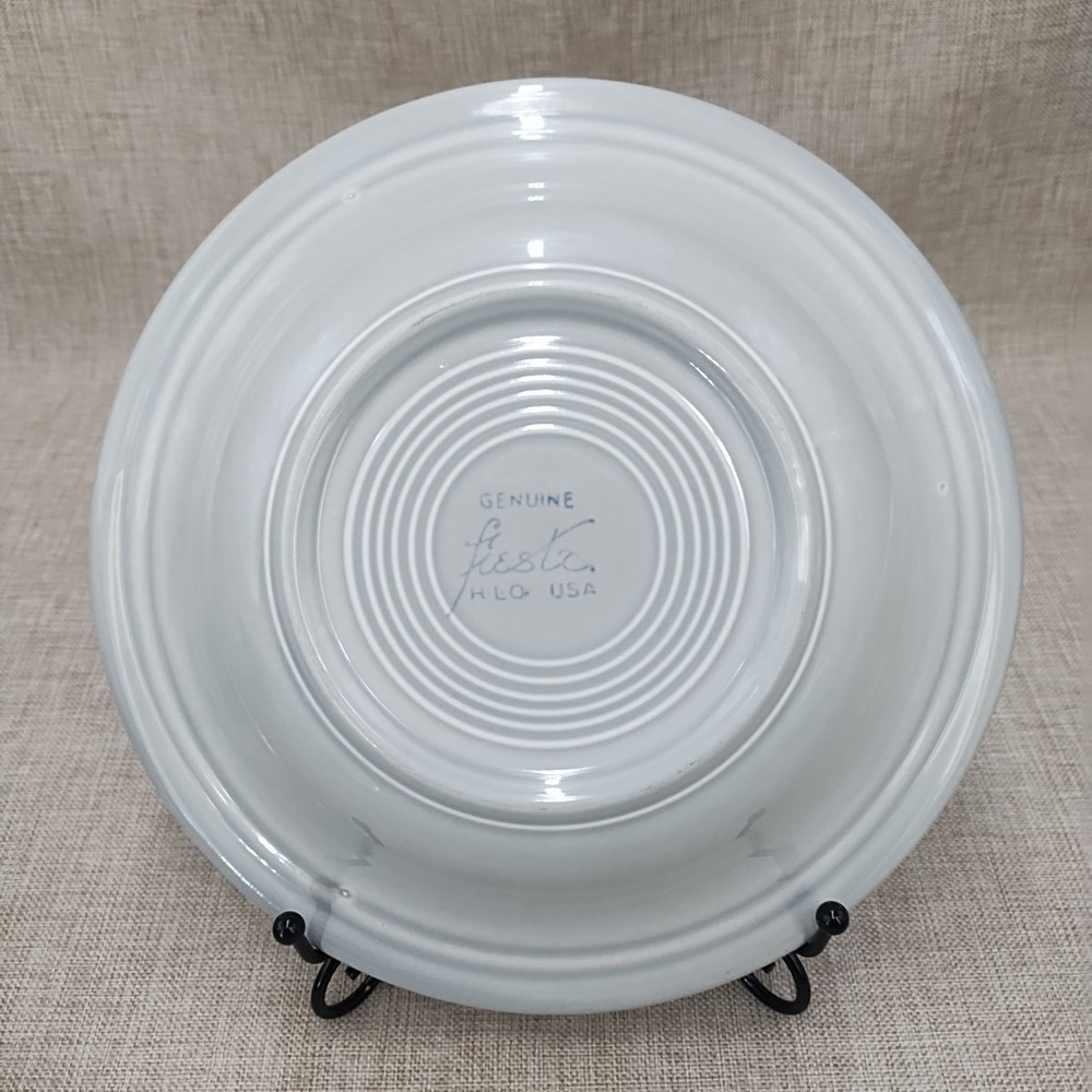 Vintage (1951-1959) Fiesta Fiestaware Gray 8 1/2" Deep Plate Excellent condition
